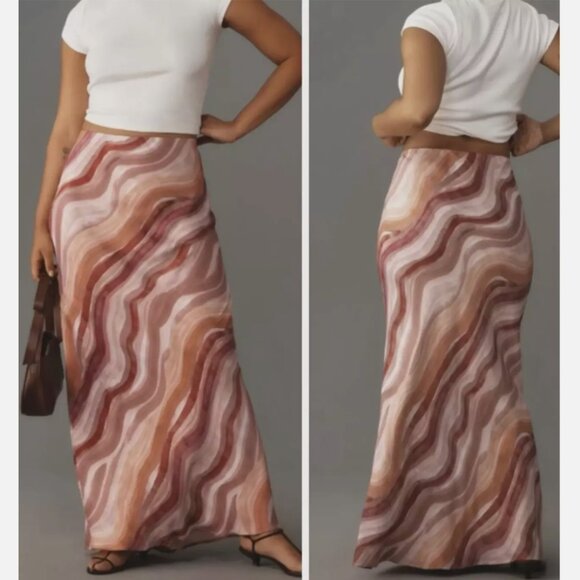 Brand New by Anthropologie Tilda Maxi Slip Skirt - Picture 1 of 12